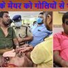 कटिहार के मेयर की हत्या के बाद शव के पास उनके परिजन तथा मेयर शिवराज पासवान का फाइल फोटो।
