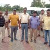 निगरानी अन्वेषण ब्यूरो की गिरफ्त में रिश्वतखोर राजस्व कर्मचारी व बिचौलिया।