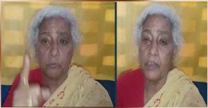 रोहित की मौत के बाद मीडिया के सामने बयान देतीं बीजेपी नेत्री पुष्पा सिंह।